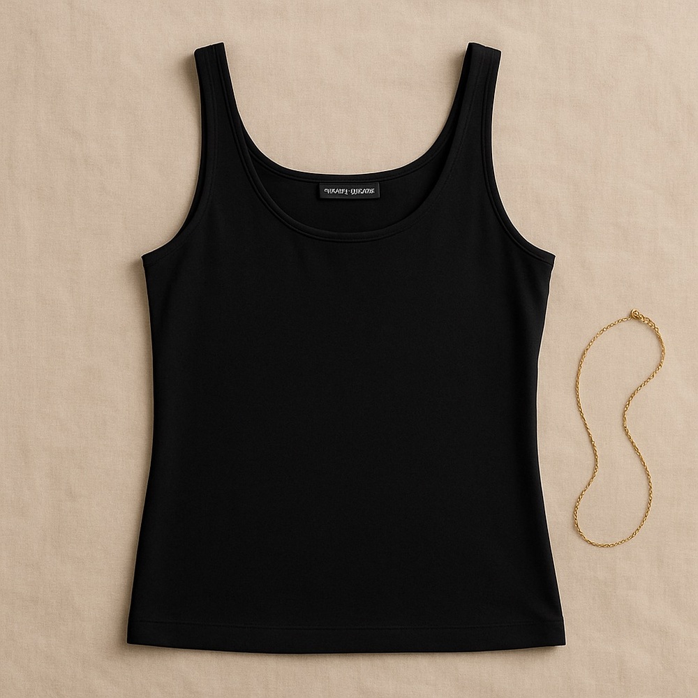 Jones New York Black Basic Tank Top - Size L